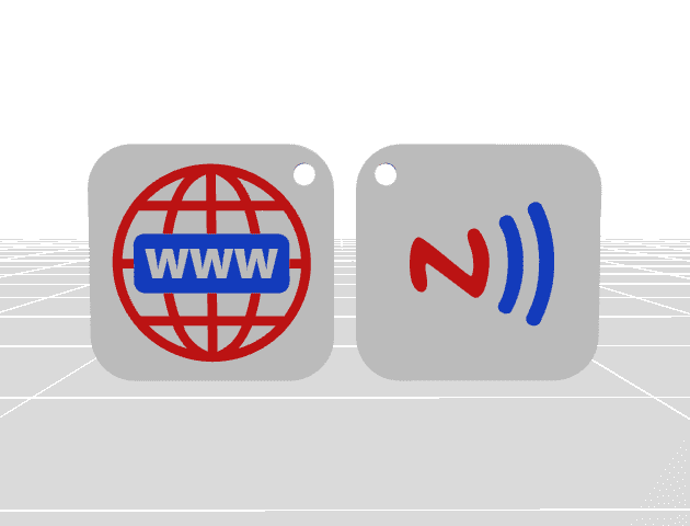 NFC Website Keychain – Pre-Programmed (Locked)