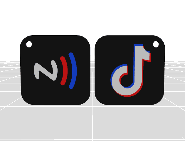 NFC TikTok Keychain – Reprogrammable