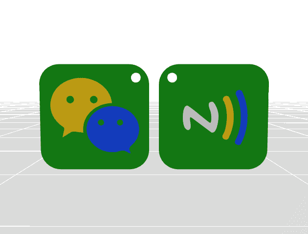NFC WeChat Keychain – Reprogrammable