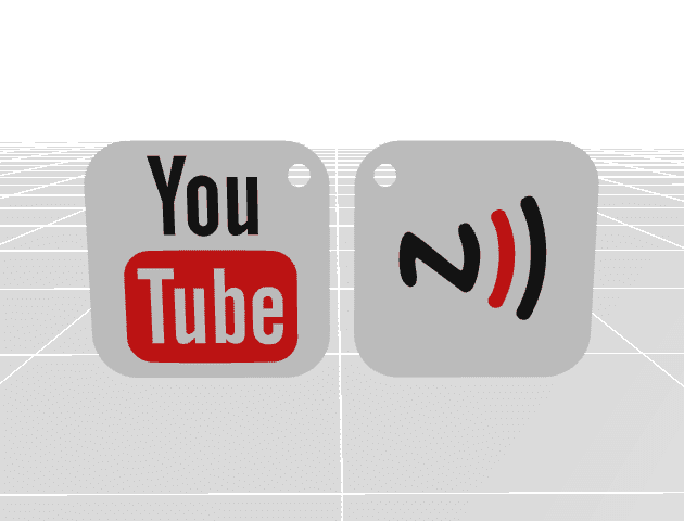 NFC YouTube Keychain – Reprogrammable