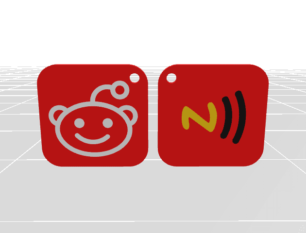 NFC Reddit Keychain – Pre-Programmed (Locked)