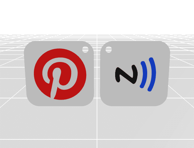 NFC Pinterest Keychain – Reprogrammable
