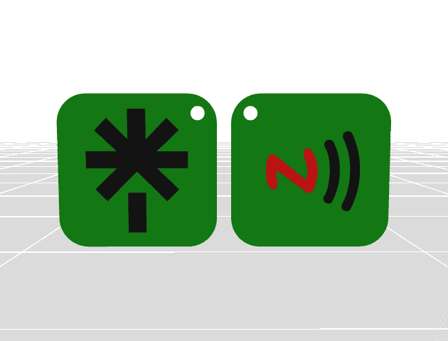 NFC Linktree Keychain – Pre-Programmed (Locked)