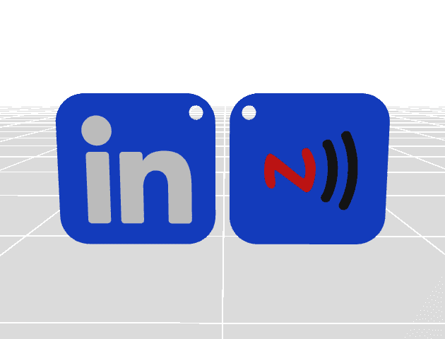 NFC Linkedin Keychain – Reprogrammable