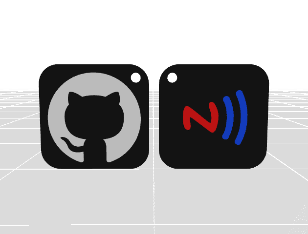 NFC Github Keychain – Pre-Programmed (Locked)